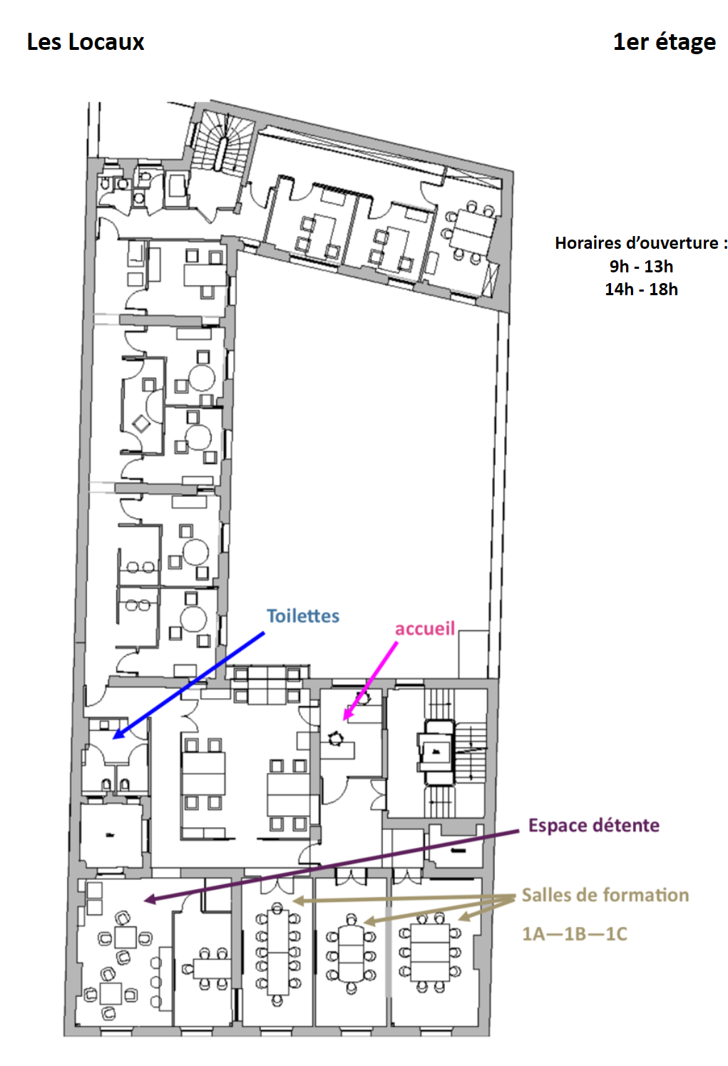 PLAN 1ER ETAGE IFOD PLAN 1ER ETAGE IFOD
