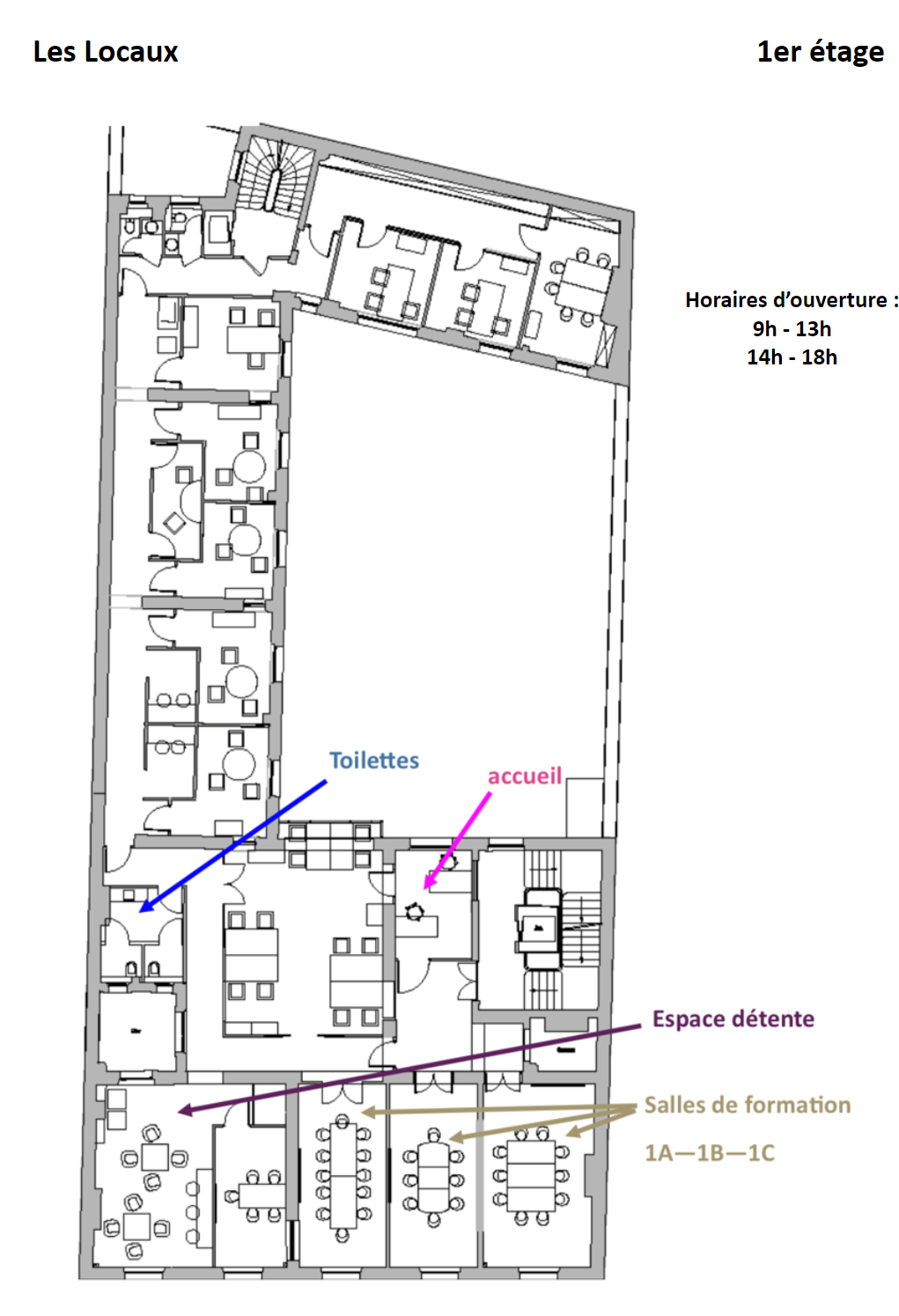 PLAN 1ER ETAGE IFOD