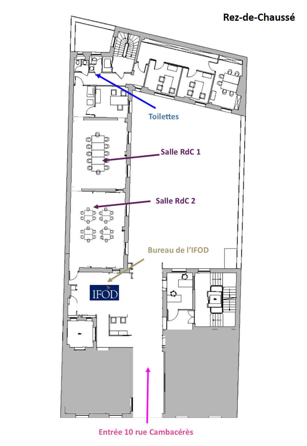 PLAN REZ DE CHAUSSEE IFOD PLAN REZ DE CHAUSSEE IFOD