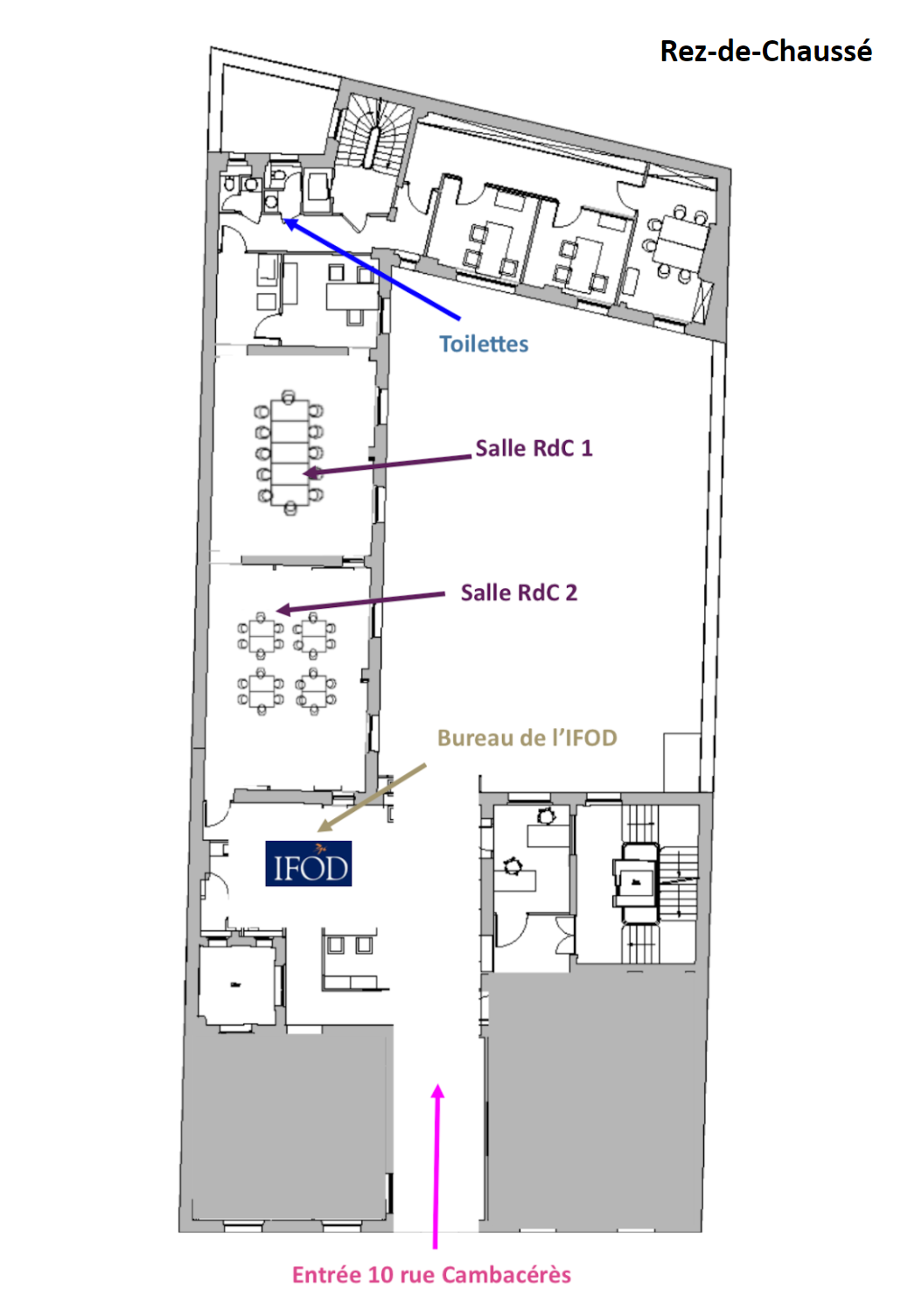 PLAN REZ DE CHAUSSEE IFOD